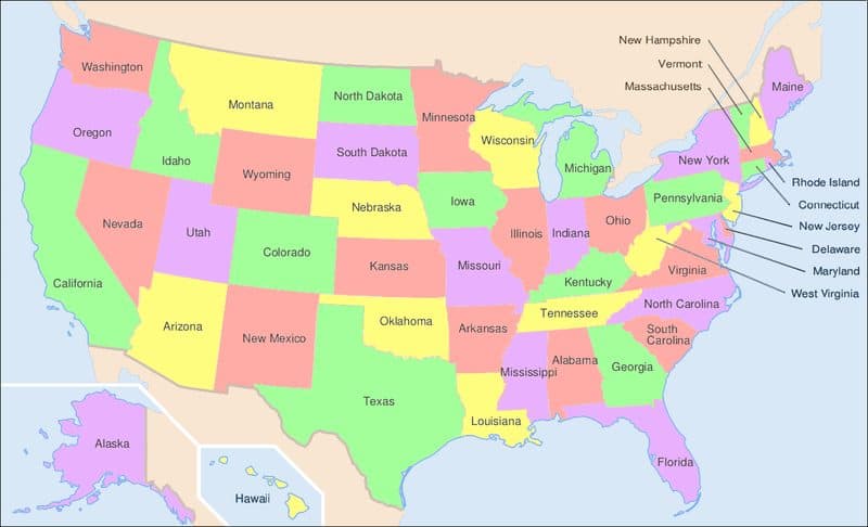 Free State Maps For The United States